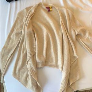 Cashmere waterfall cardigan